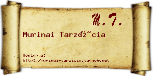 Murinai Tarzícia névjegykártya